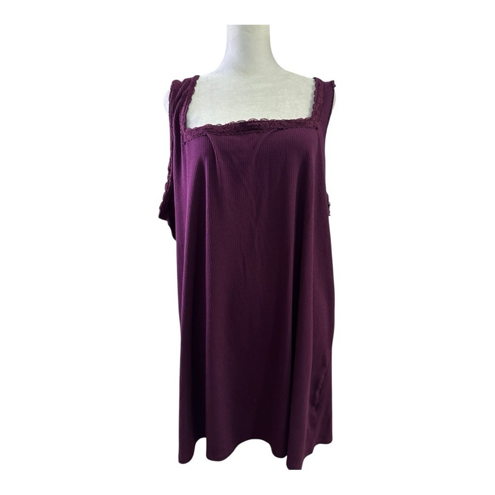 Torrid Super Soft Tank Lace Trim Maroon Size 5 Summer Style